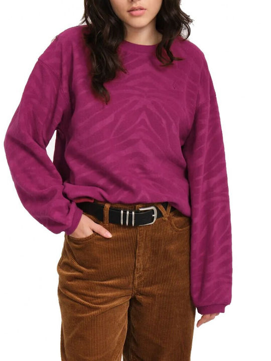 Volcom Women's Blouse Long Sleeve Burgundy