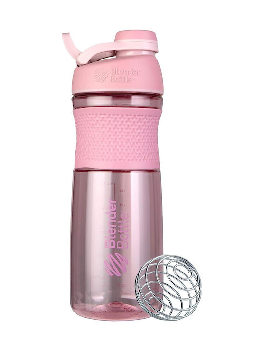 Blender Bottle Shaker Πρωτεΐνης 820ml Πλαστικό Ροζ