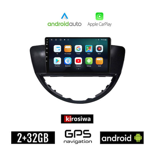 Kirosiwa Автомобилна Аудио Система (Блутут/USB/AUX/WiFi/GPS/Apple-Carplay/Android-Auto) с Тъчскрийн 9"