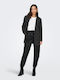 Mw Damen Stoff Hose Schwarz