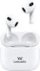 Leewello WP-423 In-ear Bluetooth Handsfree Ακουστικά με Θήκη Φόρτισης Λευκά
