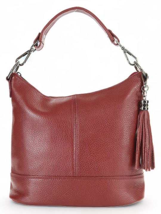 Passaggio Leather Leather Women's Bag Crossbody Red