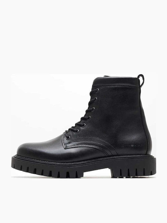 Leather Black Men's Boots
