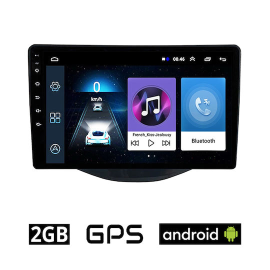 Car Audio System for Peugeot 108 2014> (Bluetooth/USB/AUX/WiFi/GPS/Apple-Carplay/Android-Auto) with Touch Screen 9"
