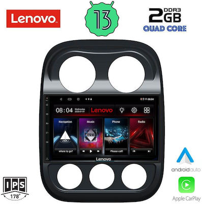 Lenovo Car-Audiosystem für Jeep Kompass 2007-2016 (Bluetooth/USB/WiFi/GPS) mit Touchscreen 10"