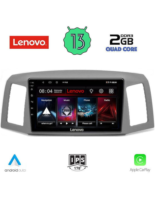 Lenovo Car-Audiosystem für Jeep Großer Cherokee 2005-2007 (Bluetooth/USB/WiFi/GPS) mit Touchscreen 10"