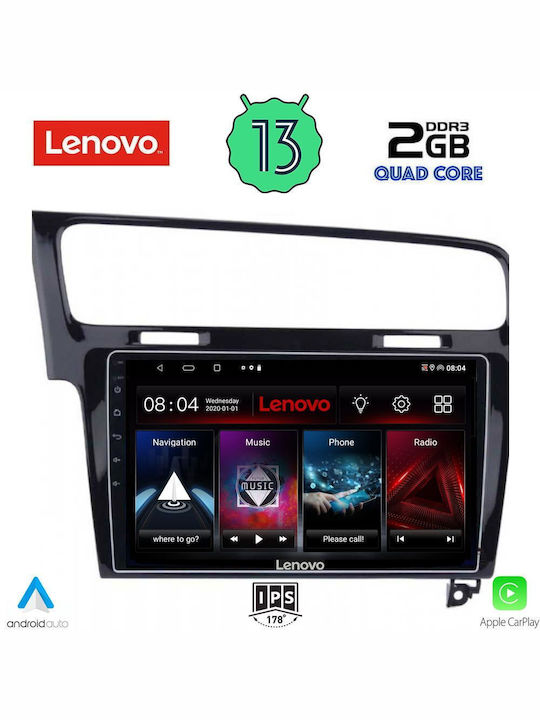 Lenovo Car-Audiosystem für Volkswagen Golf 2013-2020 mit Klima (Bluetooth/USB/WiFi/GPS) mit Touchscreen 10"
