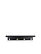 Espiel Wooden Wall Hanger 4 Hooks Black 48.5cm