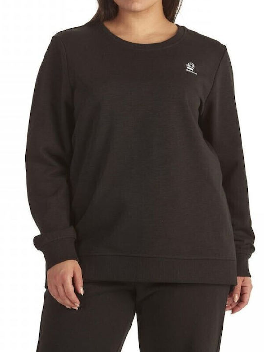Admiral Damen Bluse Baumwolle Langärmelig Schwarz