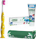 GUM Promo Junior Jungle Baby & Kids' Tooth Brushing Set with Taste of Strawberry for 6+ years 50ml Yellow