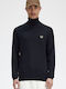 Fred Perry Men's Long Sleeve Sweater Turtleneck Black