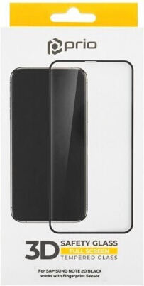 3D Full Face Tempered Glass Black (Galaxy Note 20)
