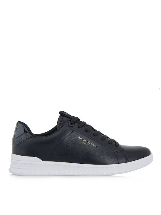 Renato Garini Herren Sneakers Black / Black Croco / White Outsole
