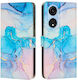 Marble Pattern Wallet Ροζ (Oppo A98)