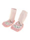 Minissa Kinder Haussocken Rosa