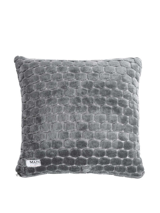 Madi Μαξιλάρι Καναπέ Entries Grey 45x45εκ.