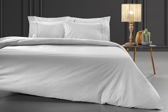 Guy Laroche King Size 180x200+42cm mit Gummizug Color Plus Smoke