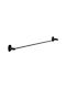 Laveo Single Wall-Mounted Bathroom Freestanding Towel Rack Black