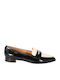 Patent Leather Women's Moccasins in Beige Color