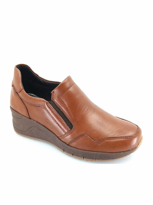 Boxer Slip-On-uri Pentru Femei De Piele Tabac Maro