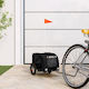 vidaXL Dog Carrying Black Stroller for 30kg Pets L124xW53xH53cm