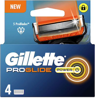 Gillette Fusion Proglide Power Ανταλλακτικές Κεφαλές 4τμχ