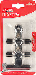 Tpster Metallic Clips 63mm Silver 3pcs