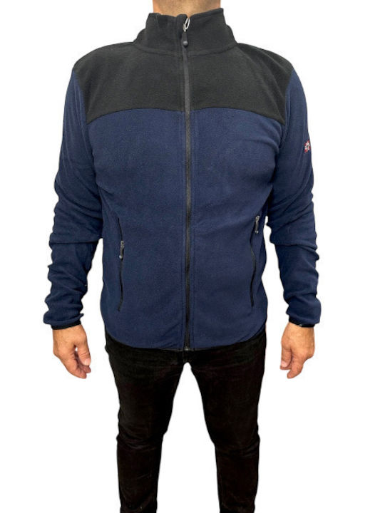 Squola Nautica Italiana Μπουφάν Εργασίας με Επένδυση Fleece Navy Μπλε