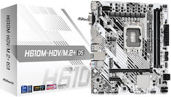 ASRock H610M-HDV/M.2+ D5 Mainboard Micro ATX mit Intel 1700 Sockel