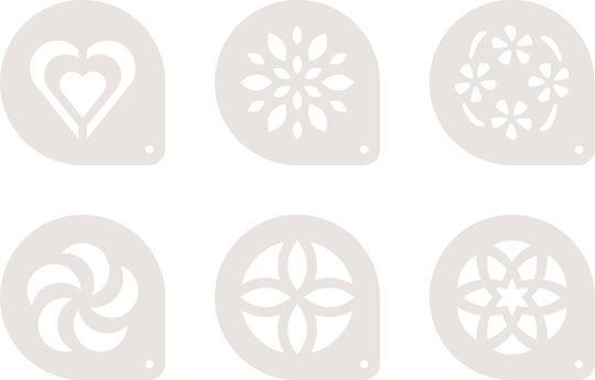 Tescoma Decorating Mold made of Plastic 10cm 6pcs