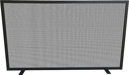 Frans Metallic Fireplace Screen 90x Black