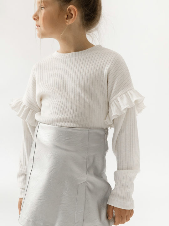 Alice Kids Blouse Long Sleeve White