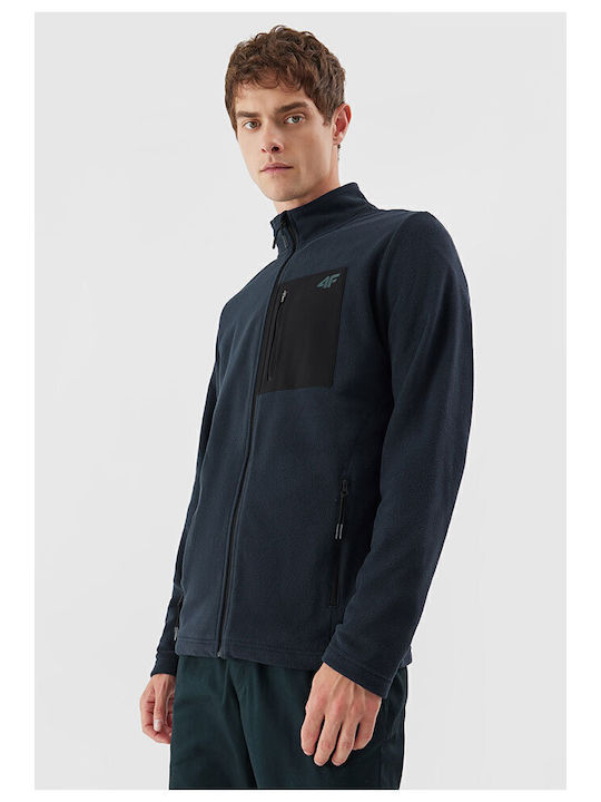 Herren Fleecejacke Blau