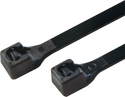 LogiLink Pack of 100pcs Black Plastic Cable Ties