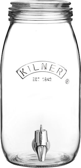 KIlner Vase Allgemeine Verwendung mit luftdichtem Deckel Glas Transparent 3000ml