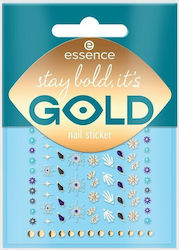 Essence Stickers with Design,art stickers for Nails in Gold Color 88pcs