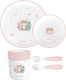 Kikka Boo Feeding Set made of Plastic Pink 5pcs...