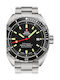 Swiss Military by Chrono Diver Мъжки Часовник 42мм Хронограф Автоматичен със Сребърна Метална Гривна