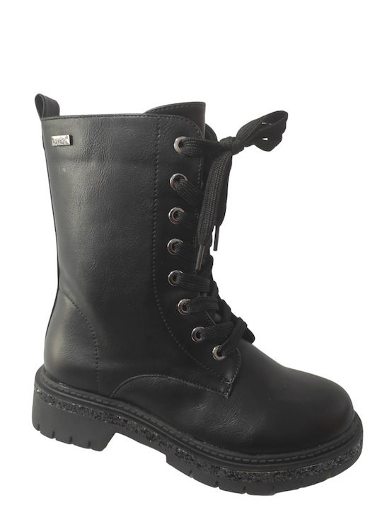 Kinderstiefel mit Reißverschluss Schwarz