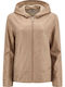 Women's Cardigan with Zipper Beige