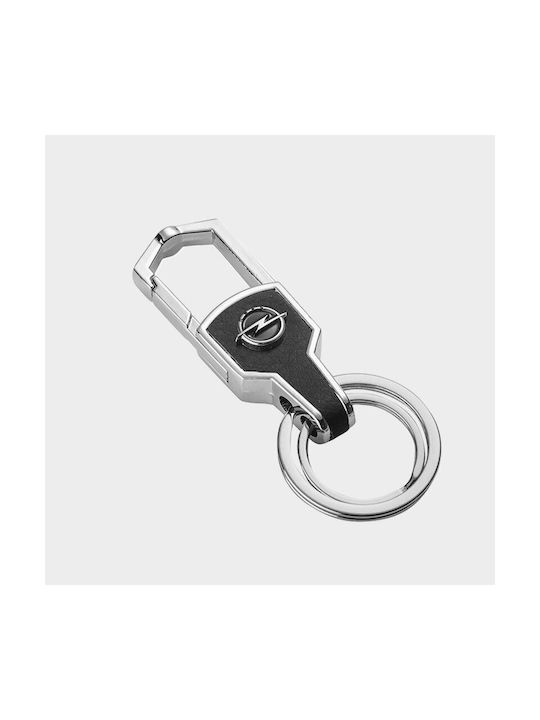 Opel Keychain Leather Black