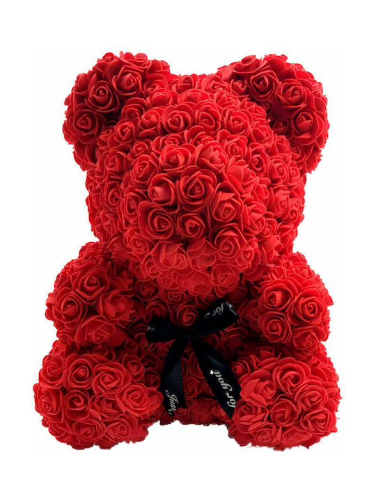 Bear of Artificial Roses Bear Red 25cm