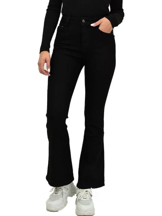 Damenjeans Schlaghose in Lockerer Passform