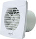 Cata Wall-mounted Ventilator Bathroom 100mm Silver