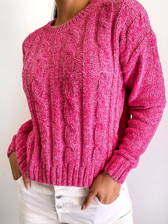 DOT Women's Sweater Fuchsia