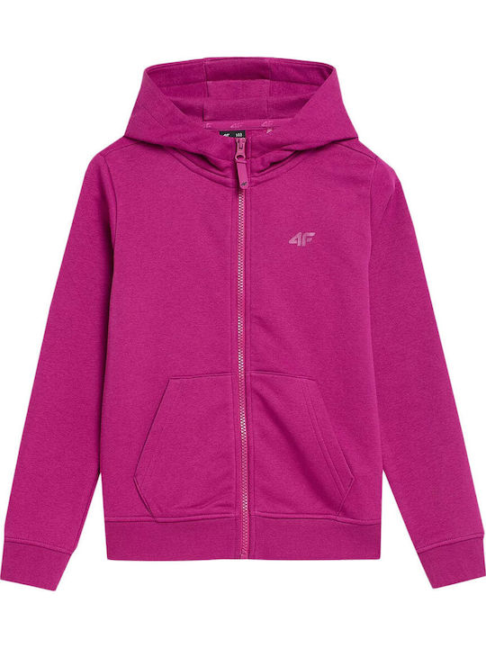 4F Kids Sweatshirt Cardigan Cotton with Hood Fu...