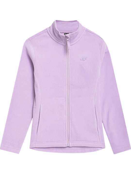 Kids Cardigan Fleece Purple