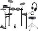 Yamaha Elektronische Drumsets Dtx-402k Premium Bundle in Schwarz mit Hocker, Mit Kopfhörern & Mit Baguettes