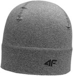 4F Beanie Unisex Beanie Knitted in Gray color