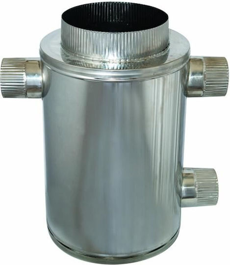 Technometal Chimney Heat Exchanger Inox 125mm Silver